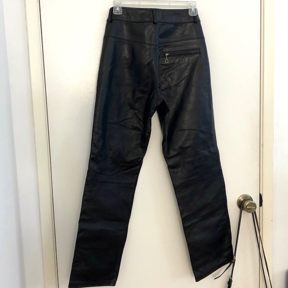 Banana Republic Genuine Leather Pants Sz 2 - Picture 4 of 8